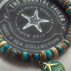 Coconut & Turquoise Bracelet