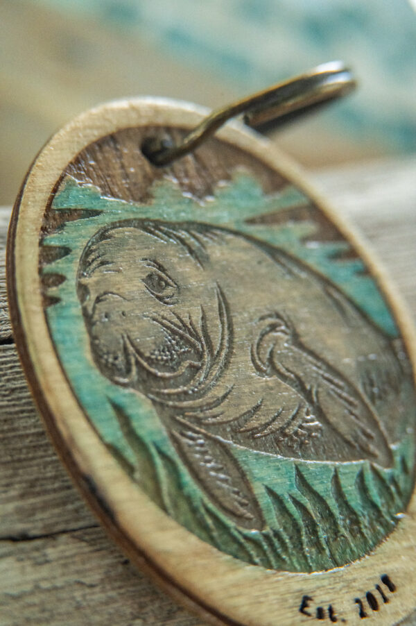 Manatee Keychain