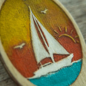 A Sailor's Sunset Keychain